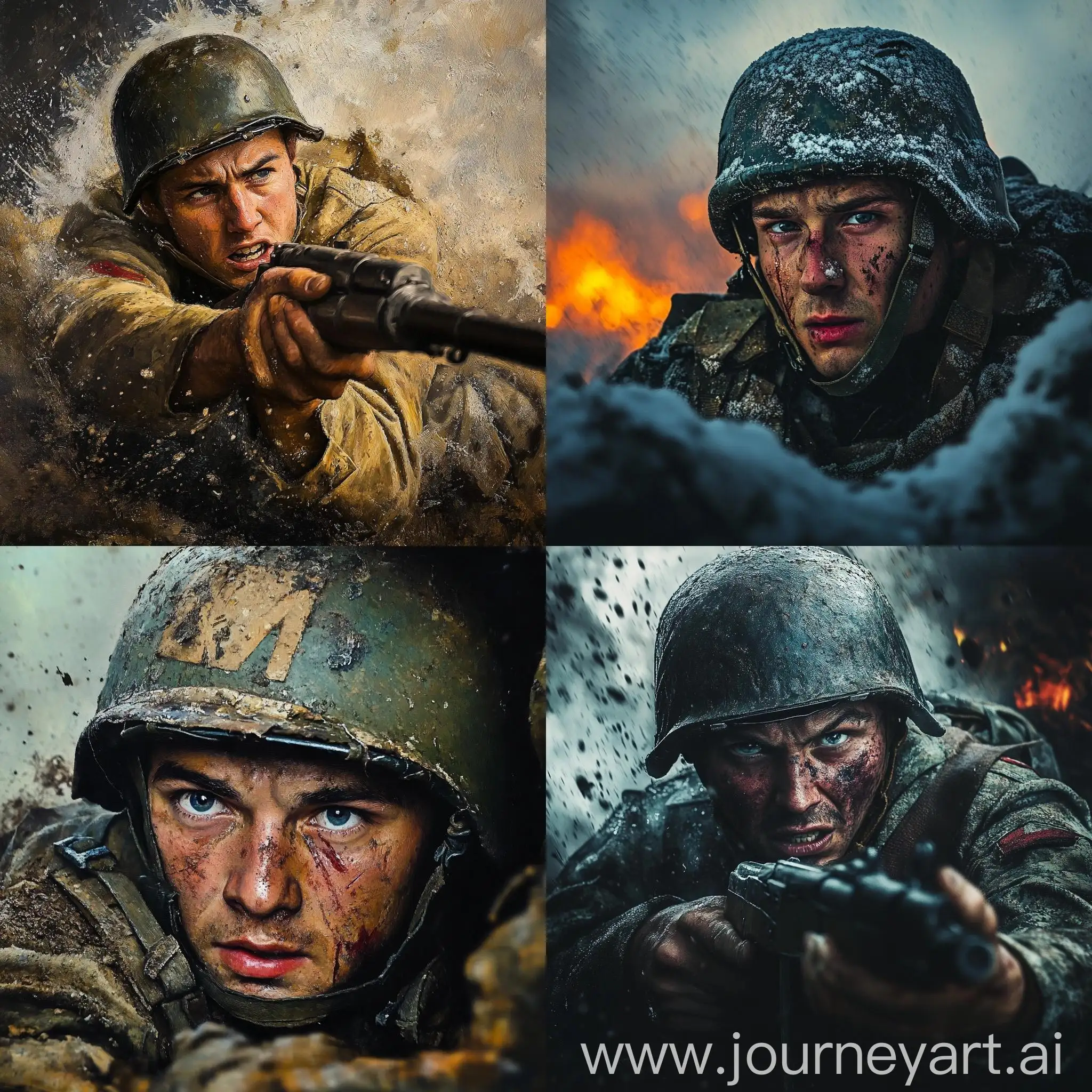 Brave-Russian-Soldier-in-Intense-Battle-Scene