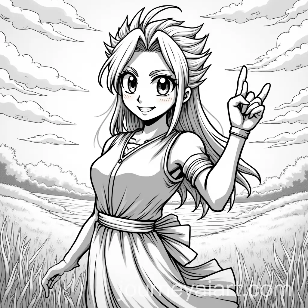 Makarof-from-Fairy-Tail-Saying-Goodbye-at-Sunset-in-Manga-Style