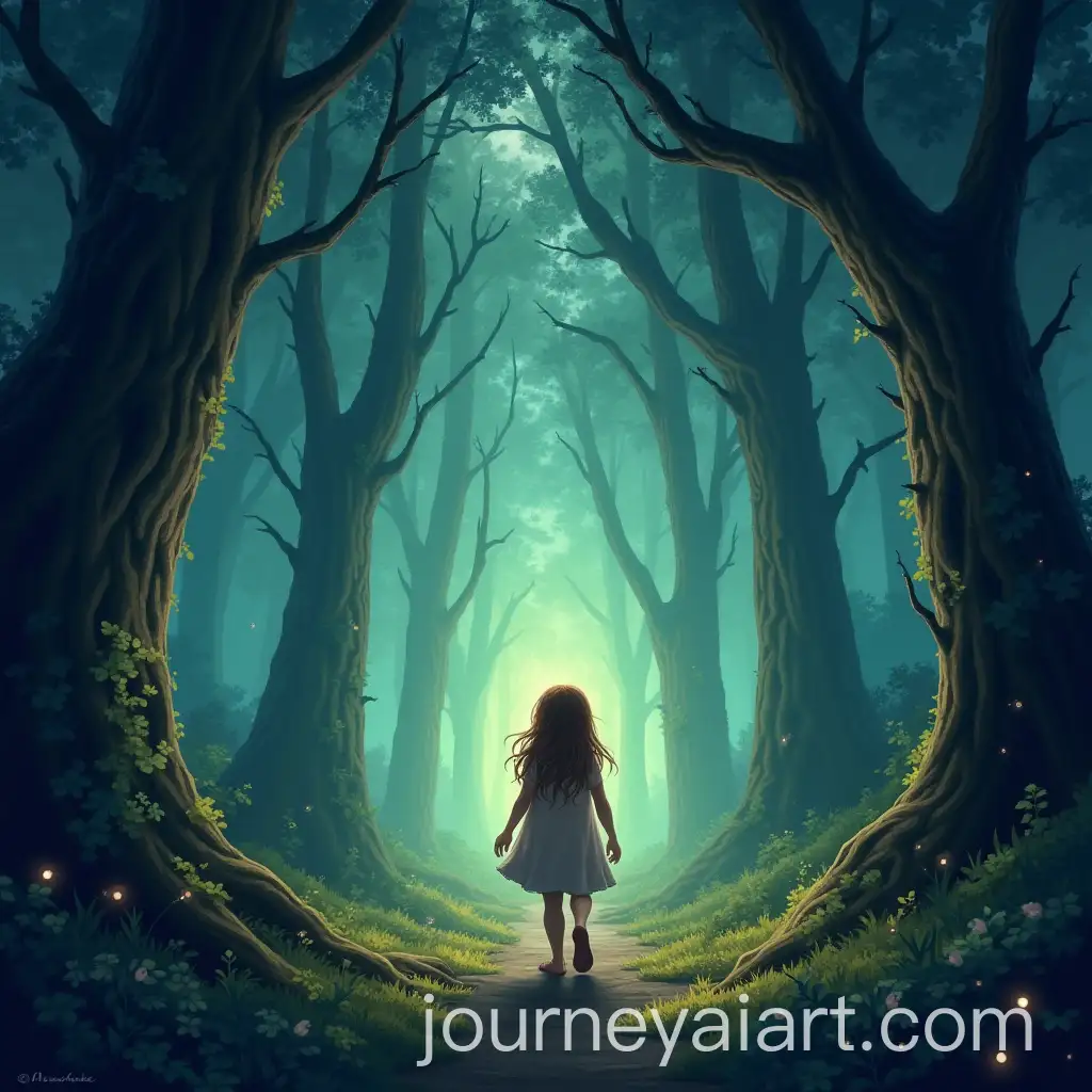Lily-Enters-Enchanted-Forest-with-Glowing-Trees-and-Strange-Sounds