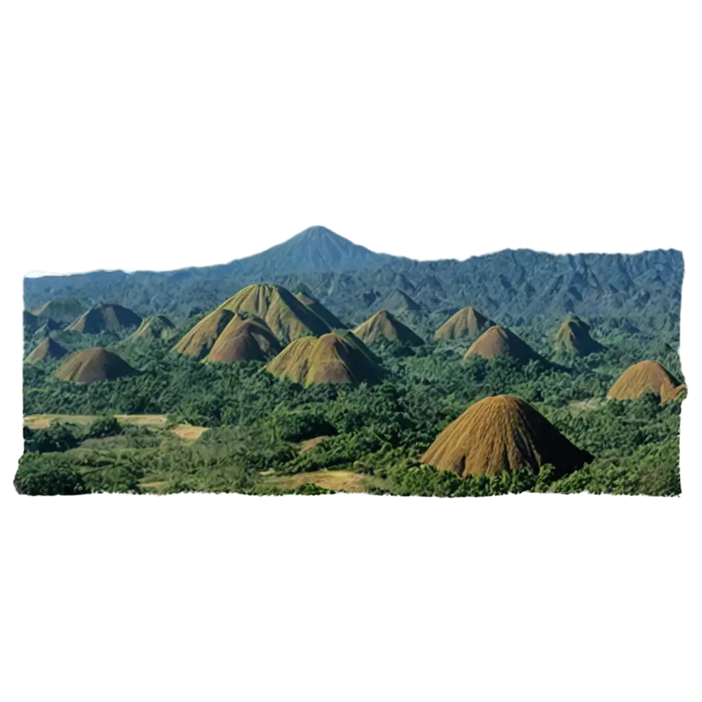 Philippine-Volcano-and-Chocolate-Hills-PNG-Image-A-Stunning-Visual-for-Clarity-and-Detail