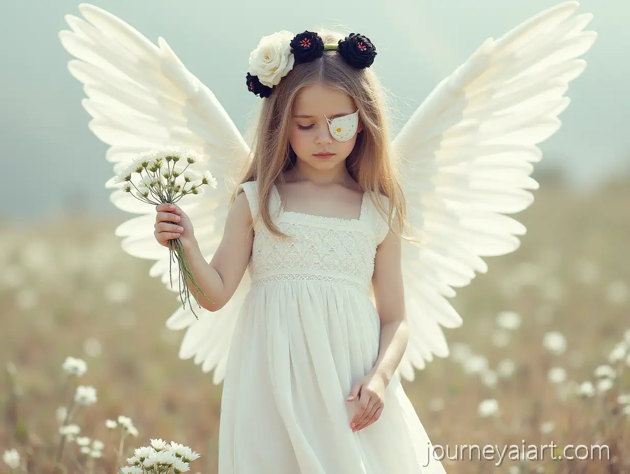 Girl-with-Angel-Wings-and-Moonflowers-inMoonflower-angel-in-white-White-Dress