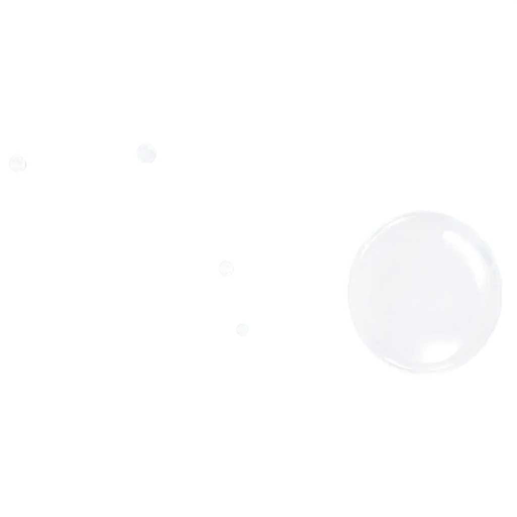 HighQuality-White-Bubble-PNG-Image-for-Clear-Versatile-Visual-Use