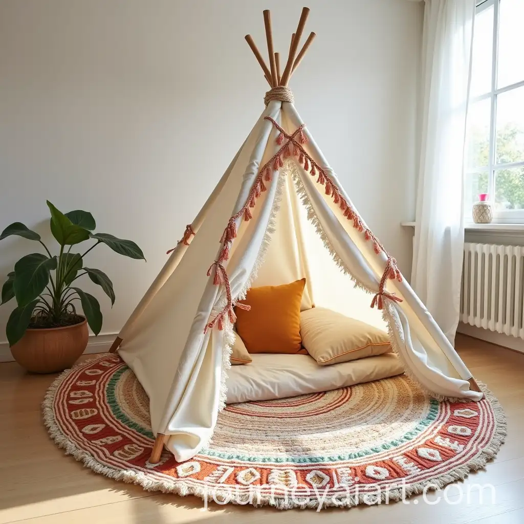 Boho-Style-Educational-Mat-with-Foldable-Mattress