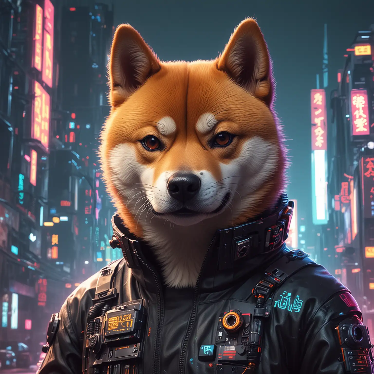 Shiba-Inu-in-Futuristic-Cyberpunk-Cityscape