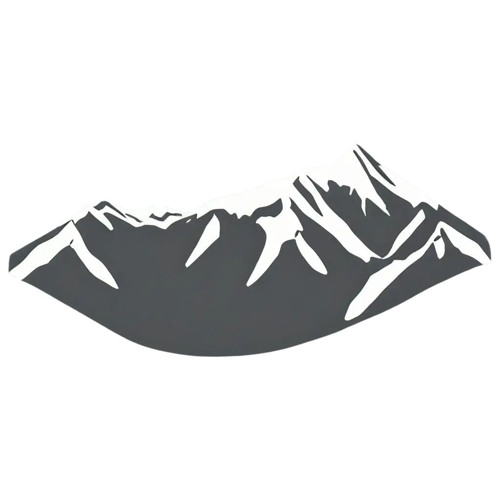 Mountains covered with snow clip art white