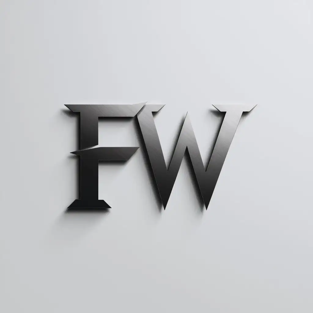 a logo design,with the text "Flint Workshop", main symbol:FW,Moderate,clear background