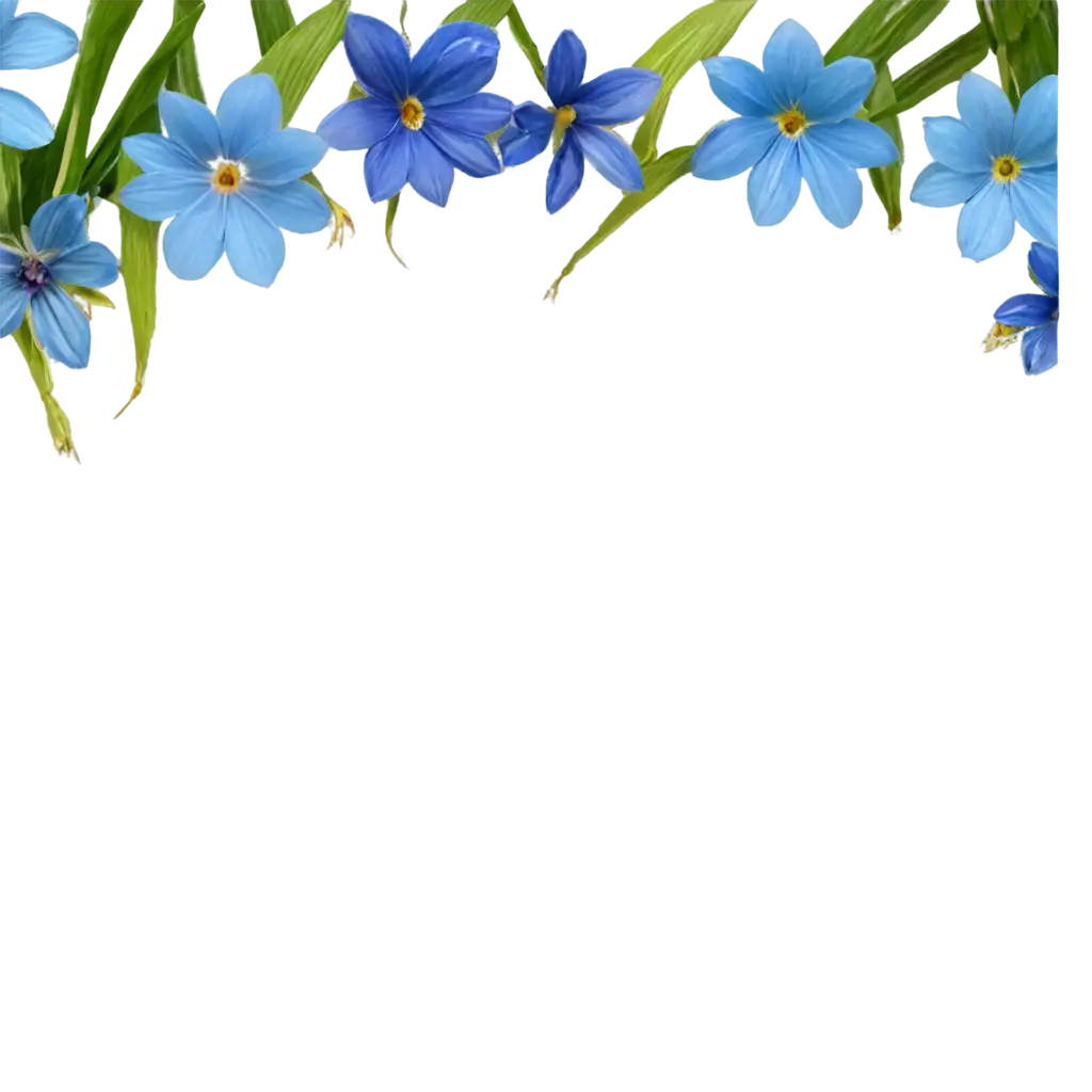 Corner-Floral-Blue-Flowers-PNG-Image-HighQuality-Transparent-Design-for-Various-Uses