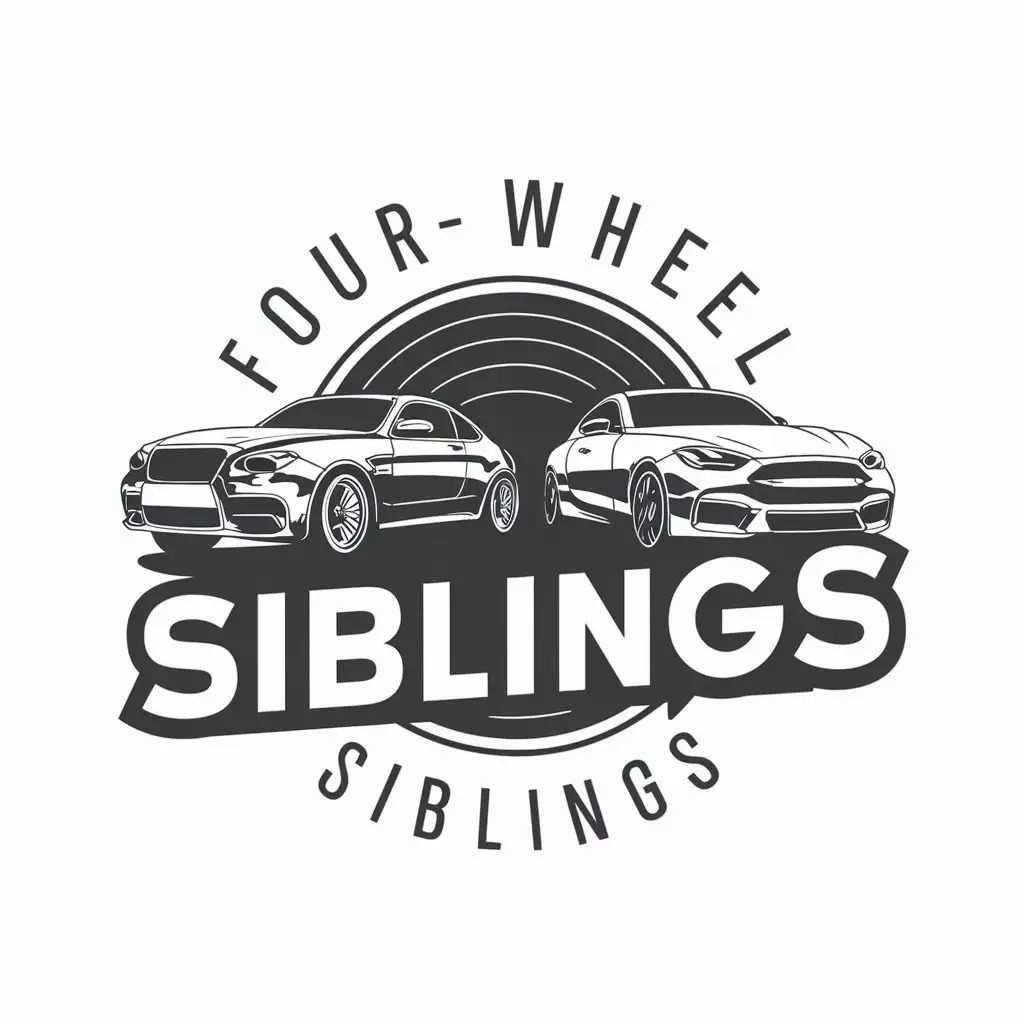 LOGO-Design-For-FourWheel-Siblings-Customization-and-Automotive-Theme