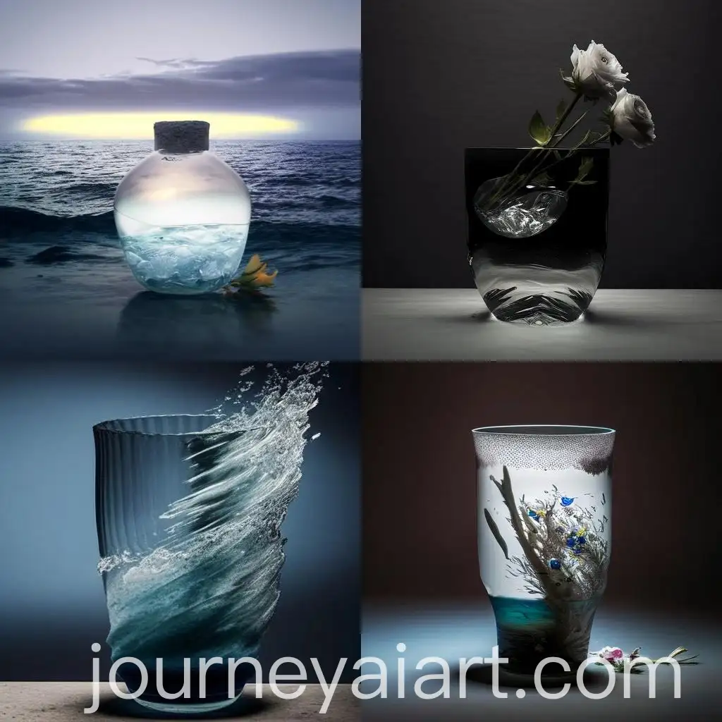 Realistic-Glass-Vase-with-Sculpture-of-Migrant-Boat-Tragedy