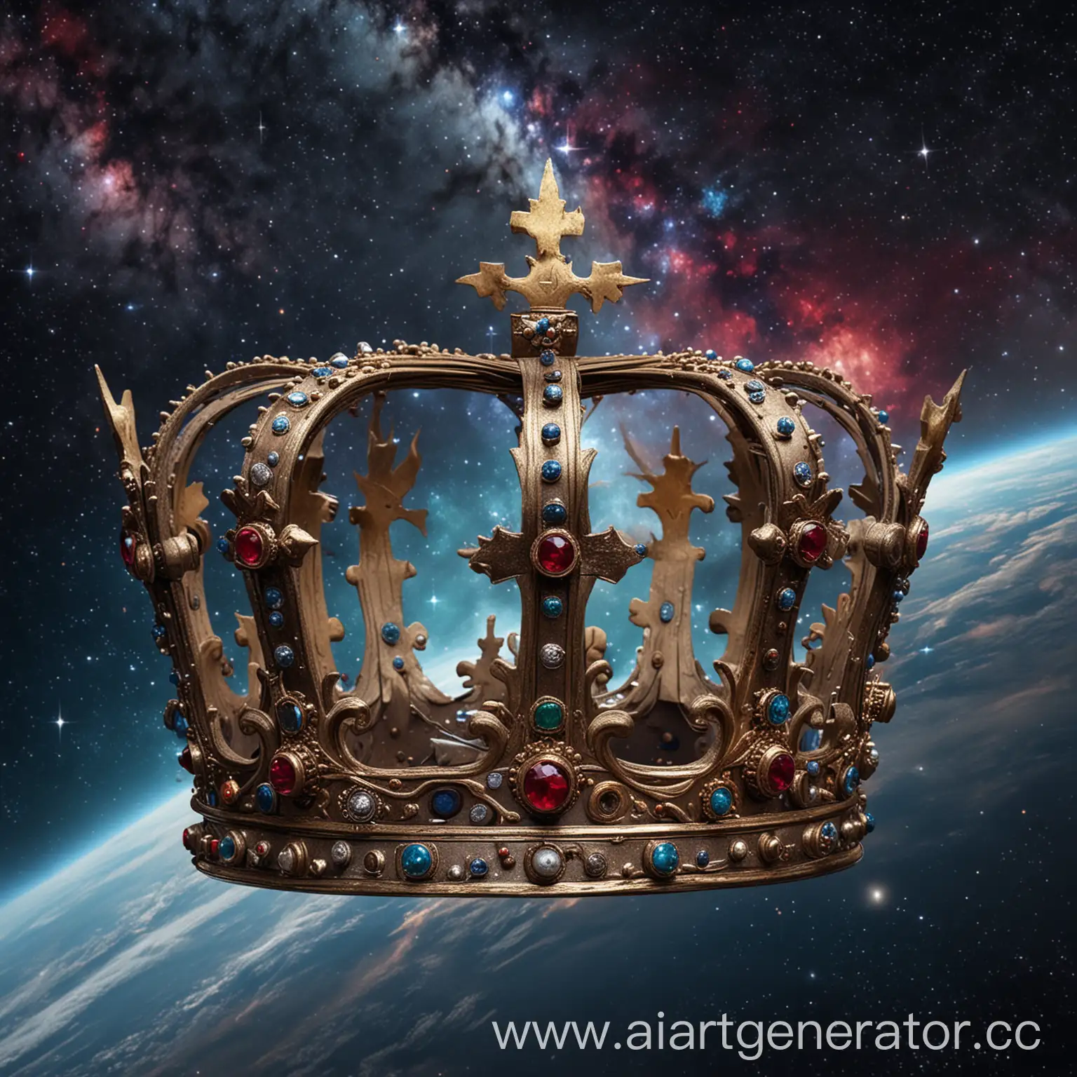 Regal-Crown-Floating-in-Deep-Space