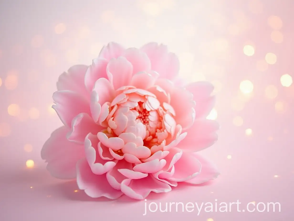 Soft-Pink-Peony-Flower-with-Sparkling-Background-and-Pastel-Art-Style