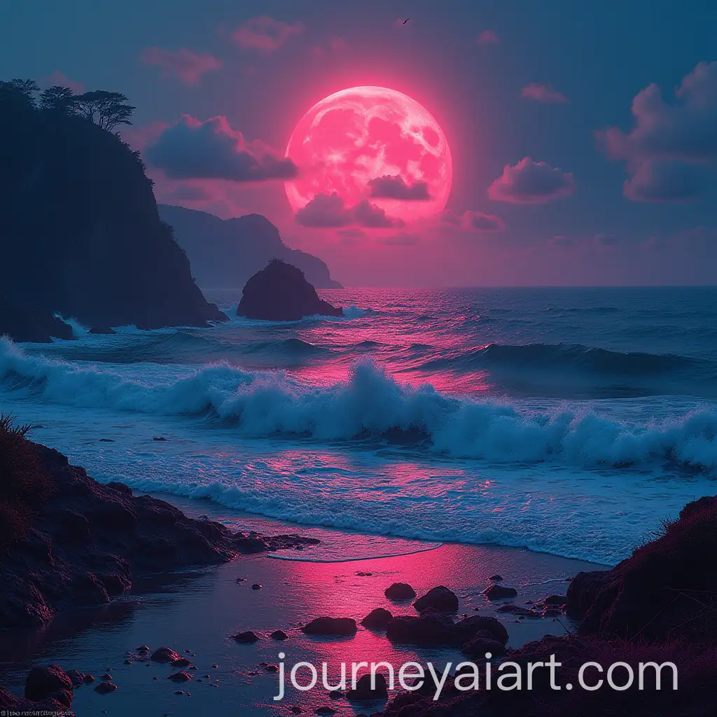 Surreal-Neon-SeaAI-Image-Expansion-with-Bloody-Elements