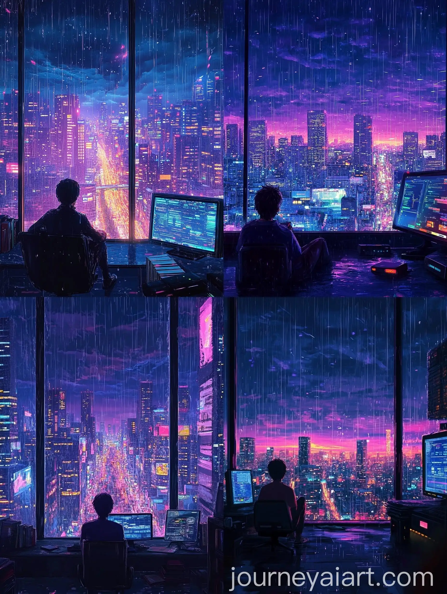 Solitude-and-Urban-Serenity-at-Dusk