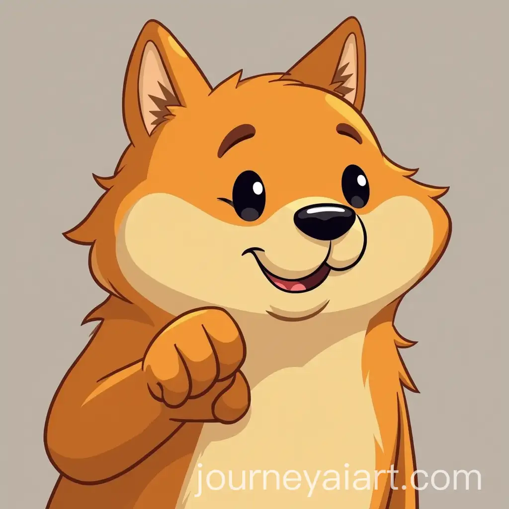 Doge-Meme-Cartoon-with-Large-Fist-Pushing-Toward-the-Viewer