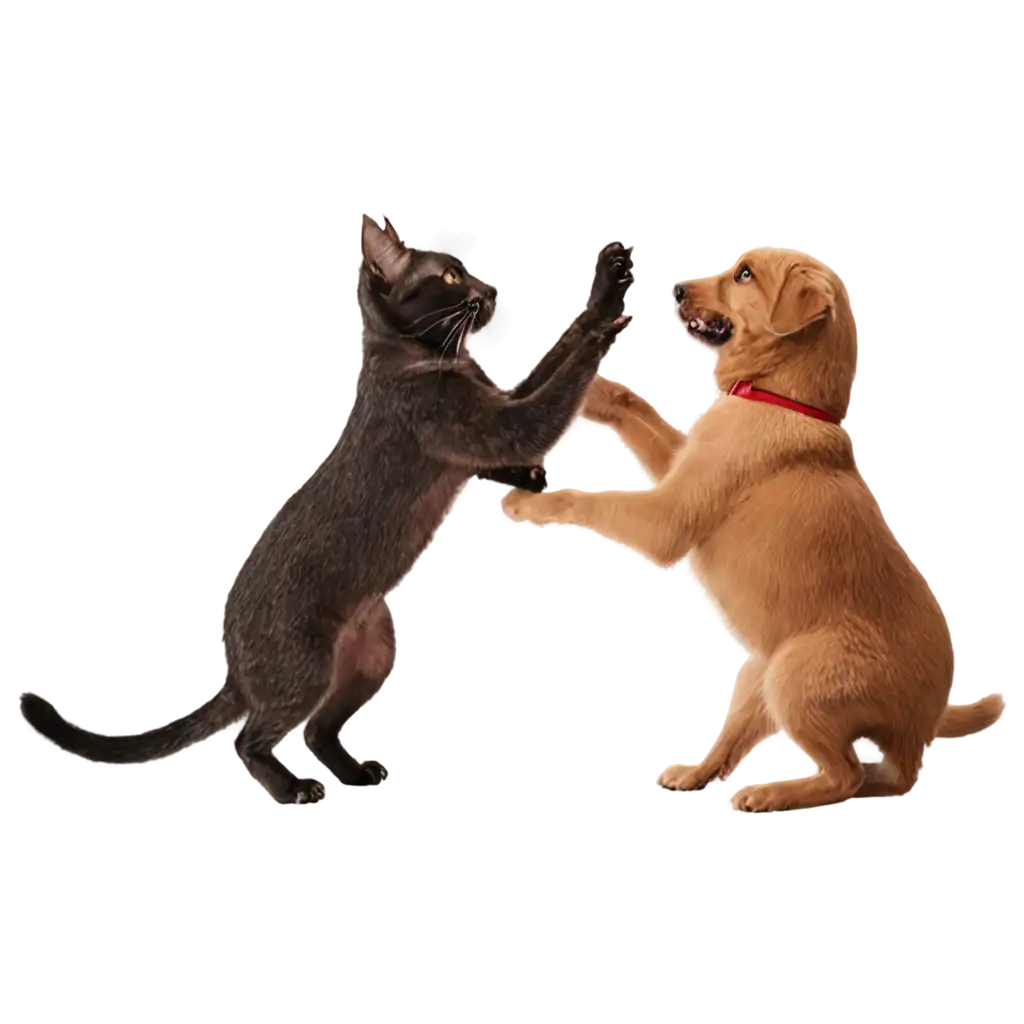 Cat-and-Dog-Fight-PNG-HighQuality-Image-for-Dynamic-Scenes