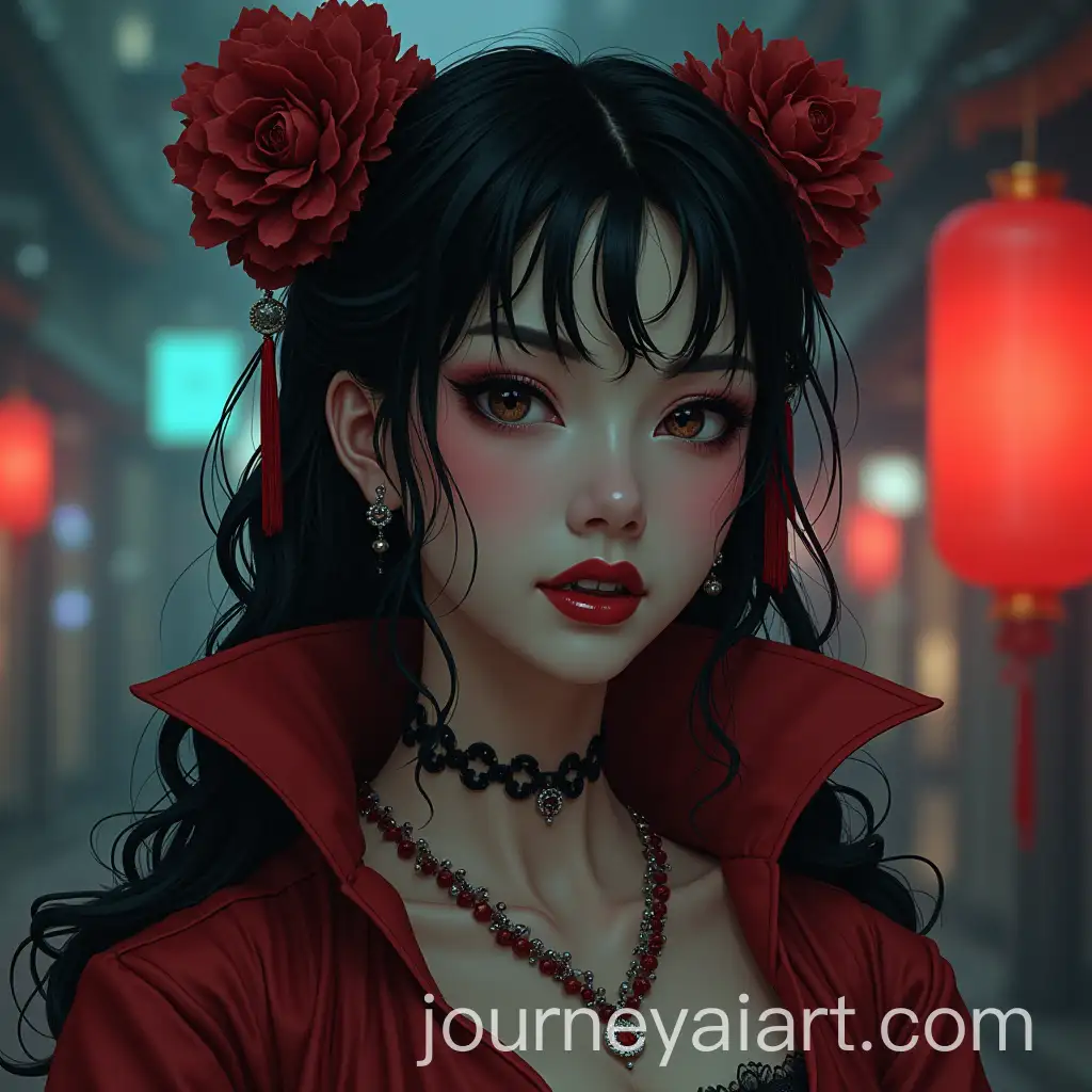 Cantonese-Opera-Actress-Vampire-in-90s-Anime-Style-in-City-of-Monsters