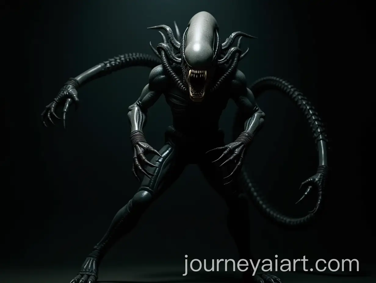 Fierce-Xenomorph-Ready-for-Battle-in-Ominous-Setting