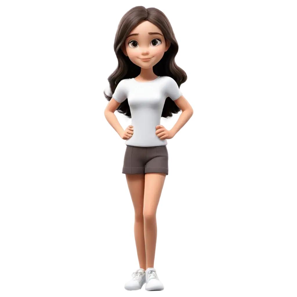 Sweet-Brunette-Cartoon-Girl-with-Brown-Eyes-PNG-Image-for-Vibrant-Online-Presence