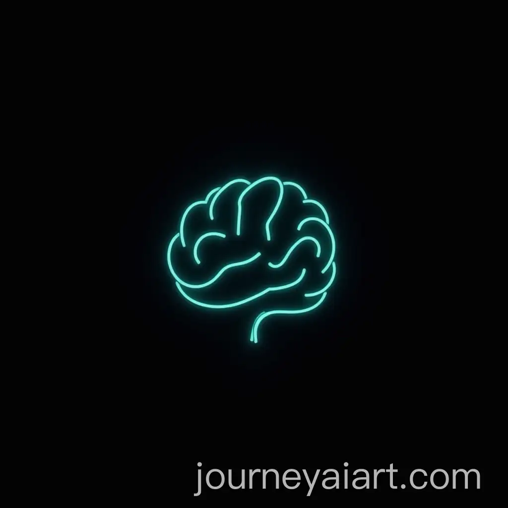 Minimalist-Brain-Logo-Design-with-DarkAI-Image-Prompt-Expansion-Blue-and-Neon-Green-Lines-on-Black-Background