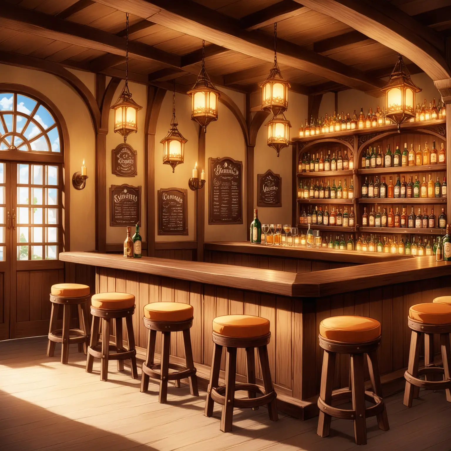 Cozy-EuropeanStyle-Bar-with-Warm-HandCrafted-Ambience-for-3D-Animation