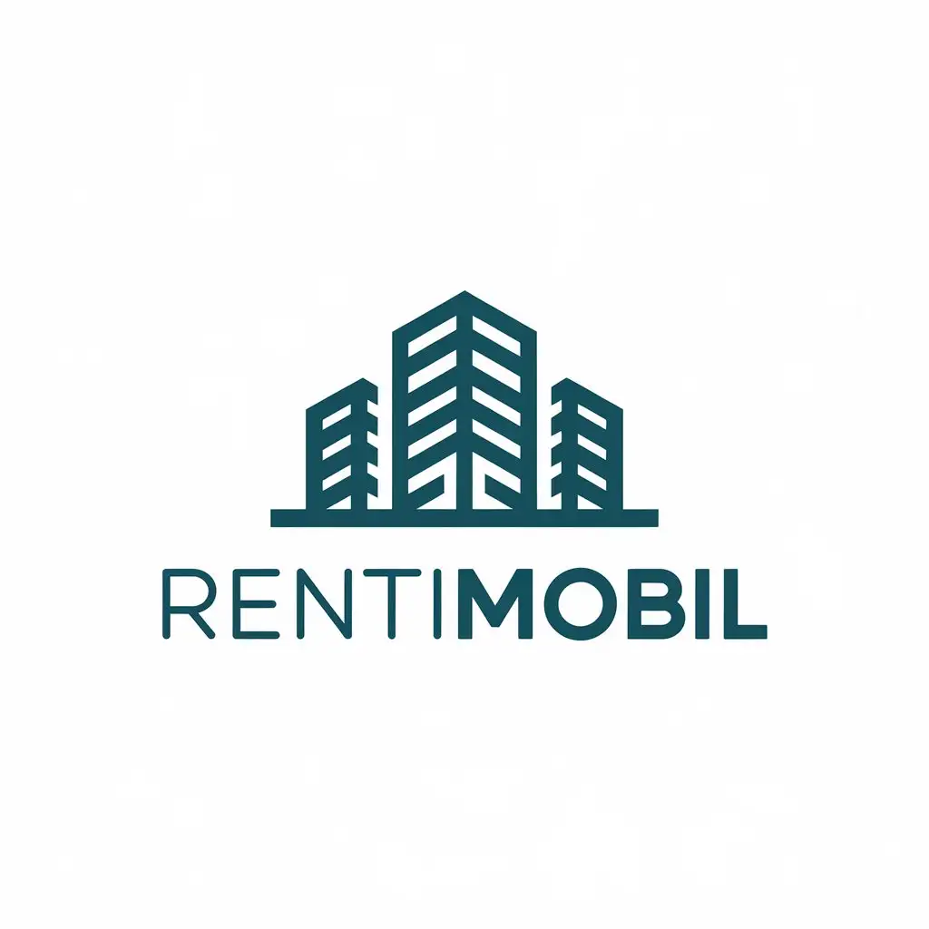 LOGO Design for RentImobil Building Symbol for Real Estate Industry