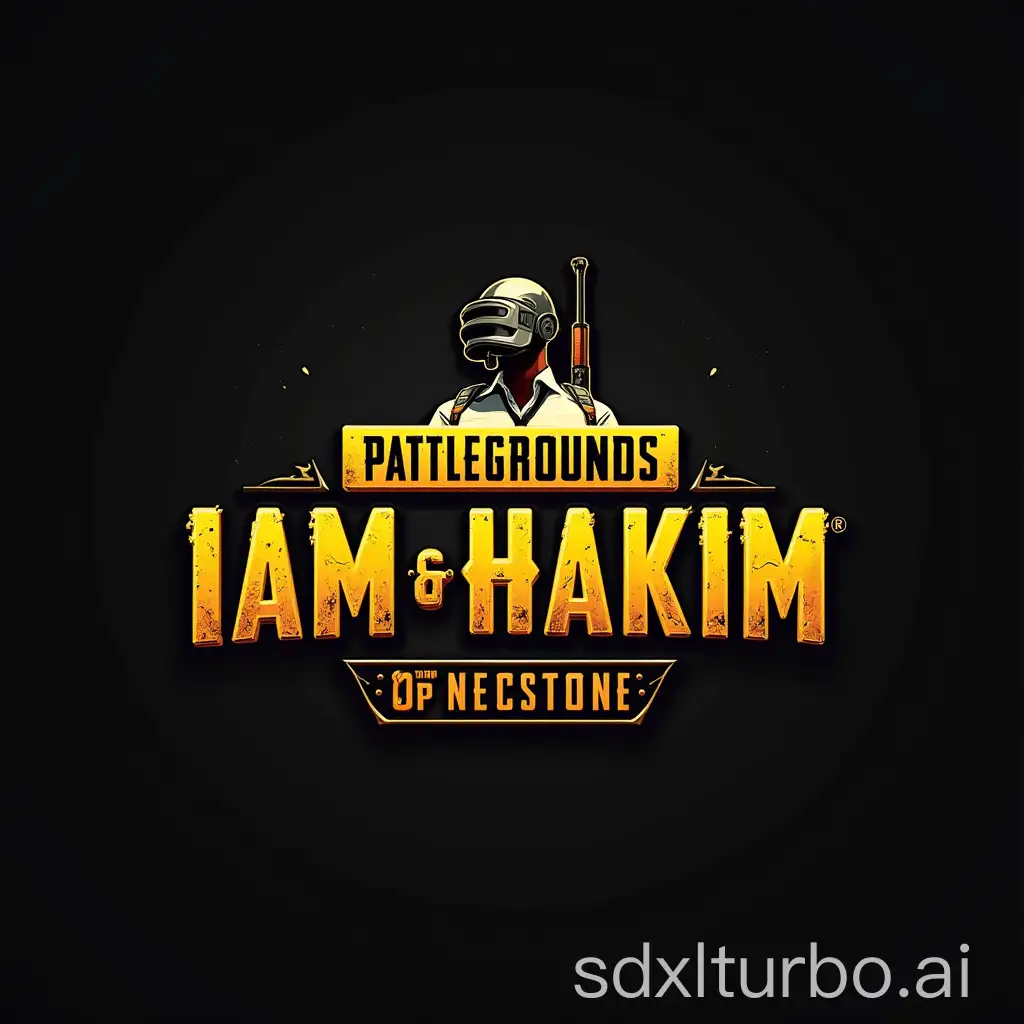 PUBG-Logo-with-Custom-Text-iamHAKIM-in-the-Center