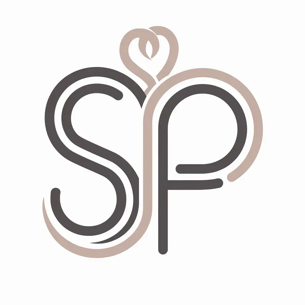 a vector logo design,with the text "SP", main symbol:A feminine logo for a pharmacy and perfume brand ''SP'',Moderate,be used in Beauty Spa industry,clear background