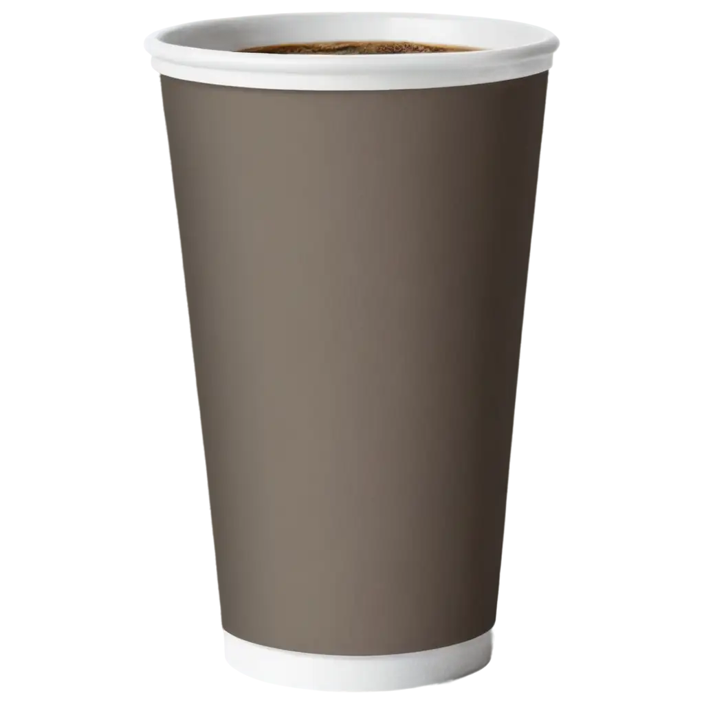 a paper cup of coffee