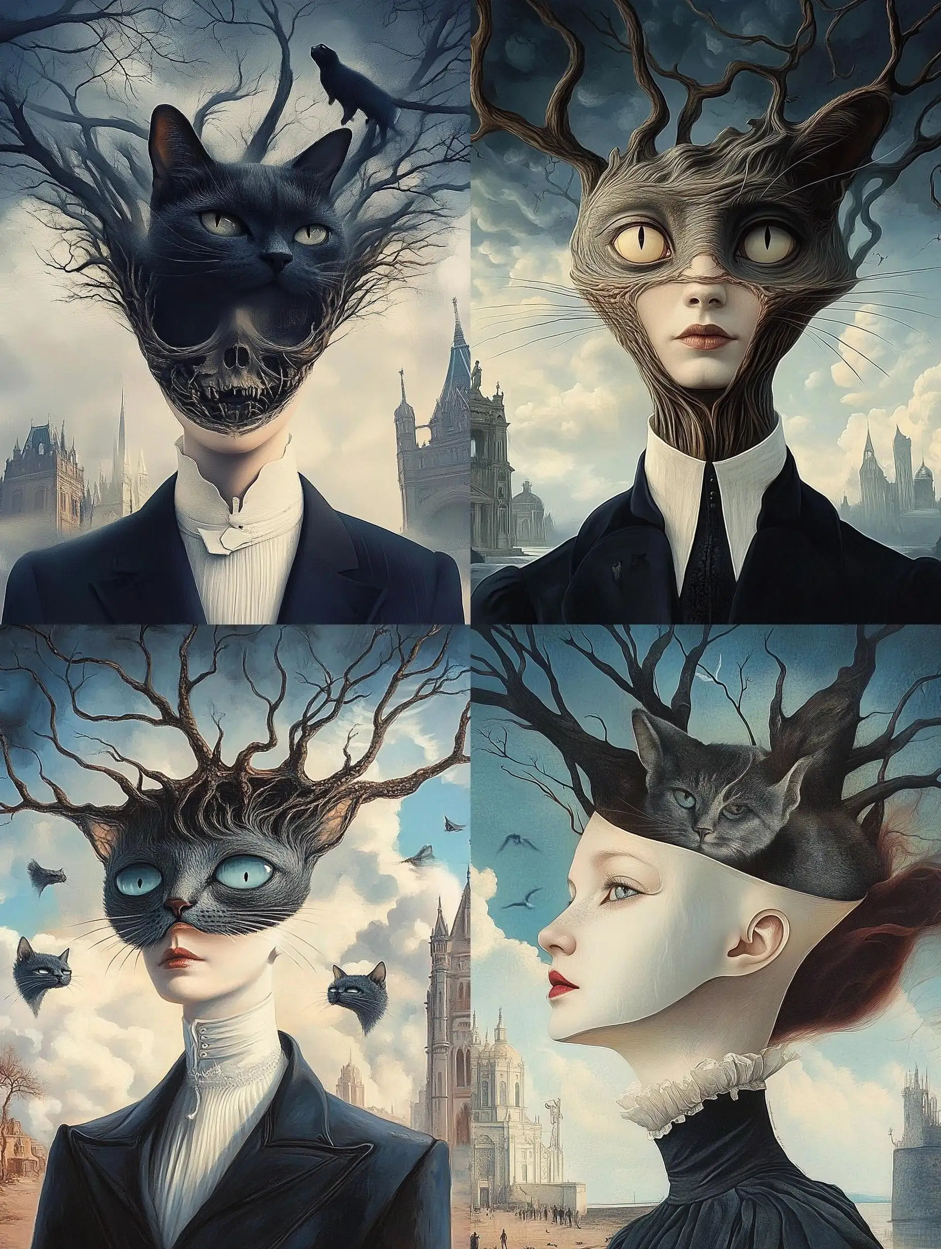 Surreal-Portrait-with-CatLike-Human-in-Dali-and-Magritte-Inspired-Style