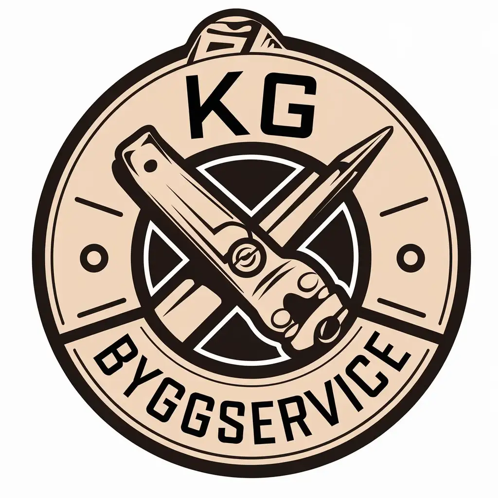 LOGO-Design-for-KG-Byggservice-Carpentry-Symbol-with-Construction-Industry-Aesthetics