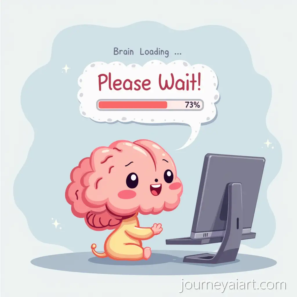 Cartoon-Brain-Loading-at-73-with-Soft-Pastel-Colors-and-Holographic-Bar