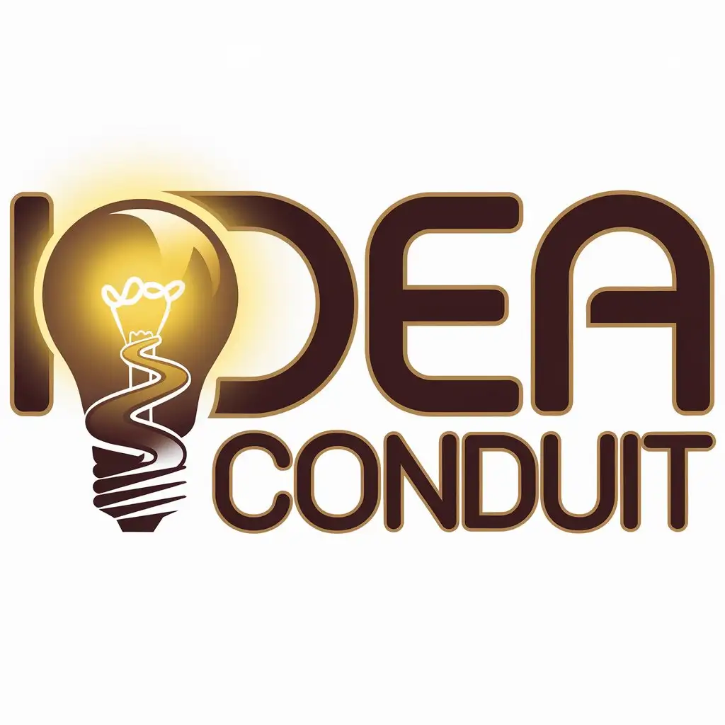 LOGO Design for Idea Conduit Vector Light Bulb Symbol with Clear Background