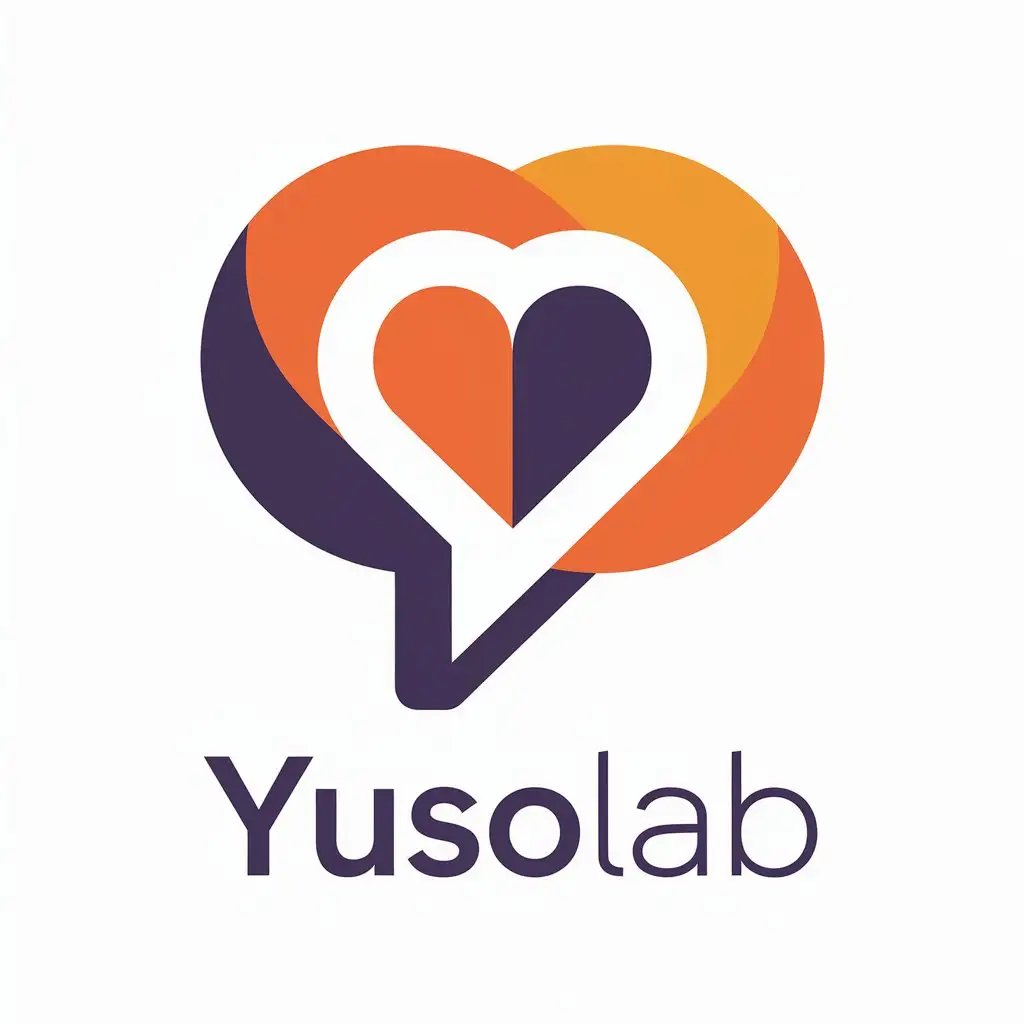 LOGO-Design-For-YuSoLAB-Heart-Symbol-with-Chinese-Character-AiQing-in-Moderate-Style-for-Nonprofit-Industry