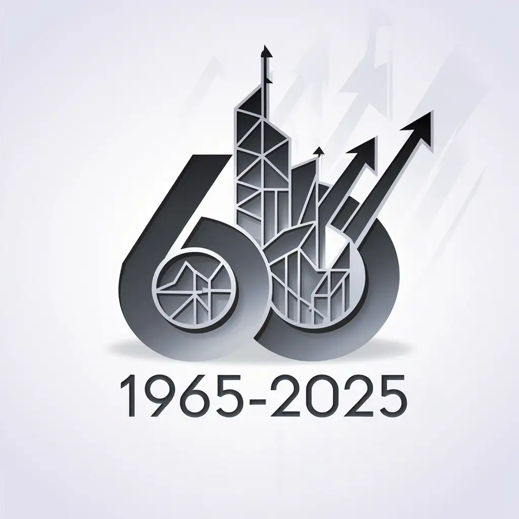 LOGO Design for China Construction Third Engineering Bureau 60th Anniversary with Geometric 60 and Upward Arrows Theme