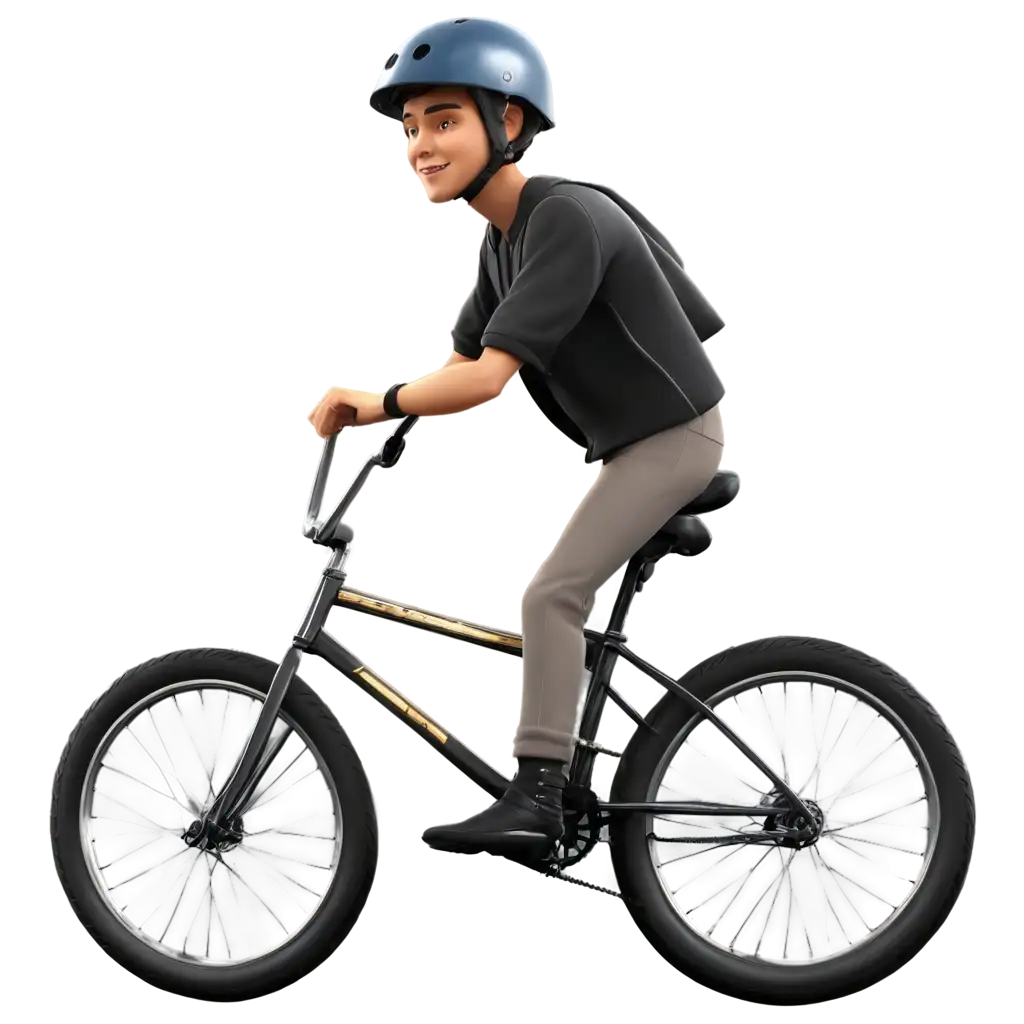 HighQuality-Photorealistic-PNG-Image-of-a-BMX-Bike-Rider-in-Side-View-with-Helmet