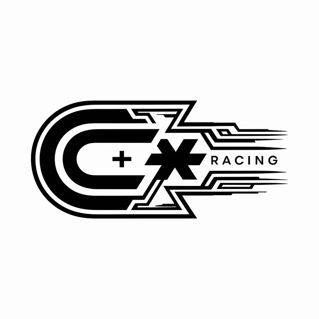 a logo design,with the text "C+ RACING TECH", main symbol:C+,complex,be used in Automotive industry,clear background