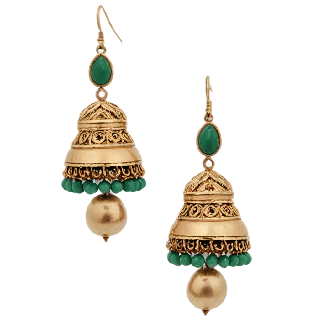 Stunning-Jhumka-PNG-Elevate-Your-Digital-Creations-with-Clarity-and-Style