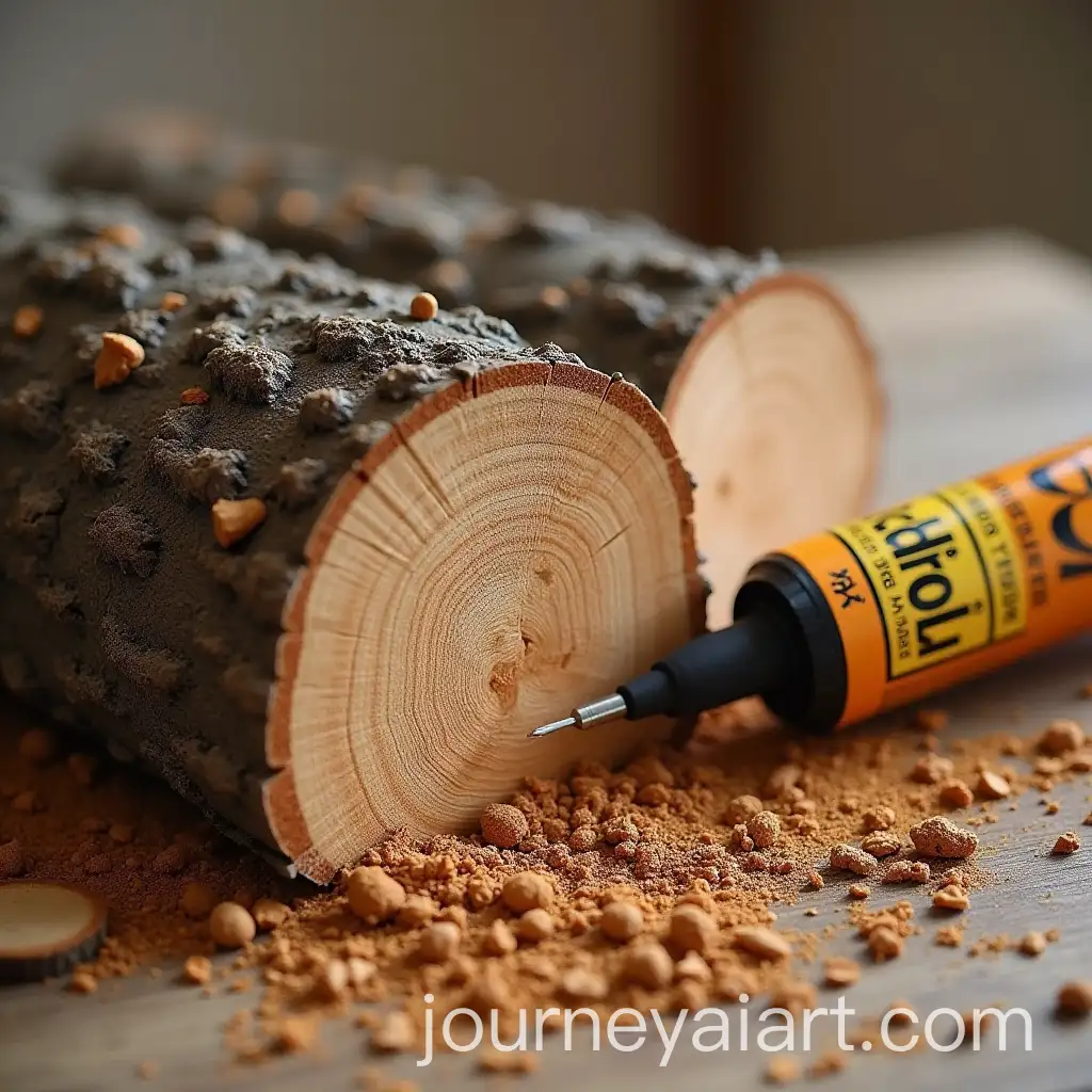Closeup-of-Log-Caulk-for-Wood-Sealing-and-Insulation