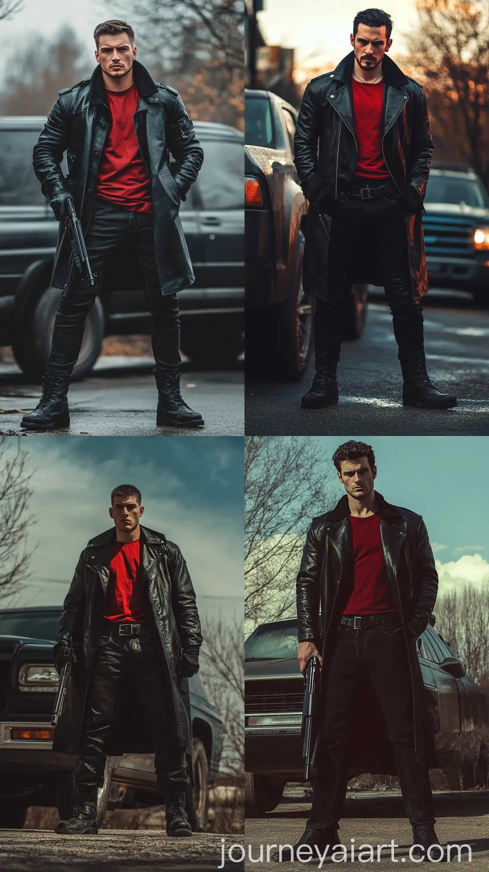 Strong-Man-with-Shotgun-in-Urban-Setting