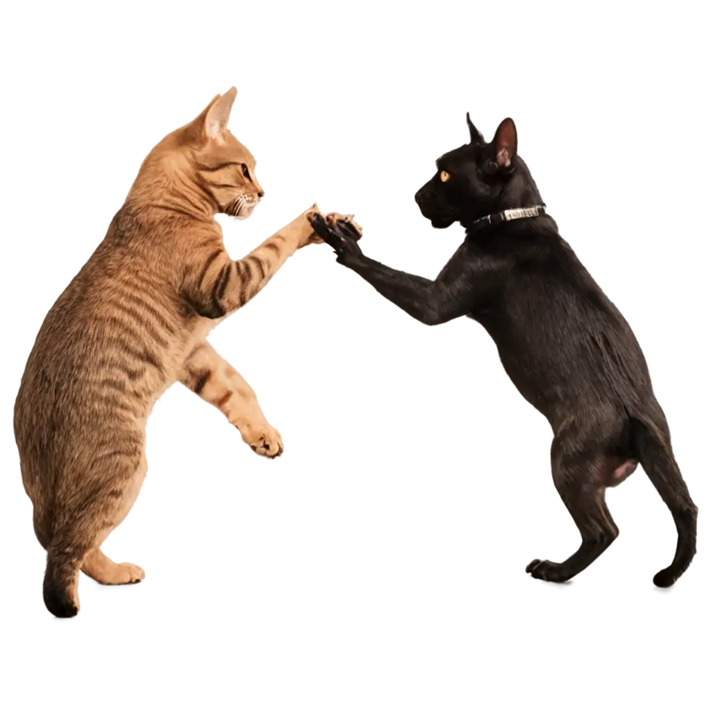 Cat-and-Dog-Fighting-PNG-Image-HighQuality-Transparent-Image-for-Multiple-Applications