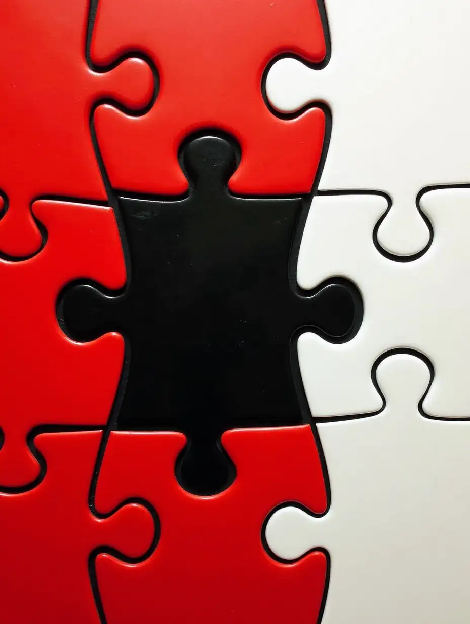 Abstract-Puzzle-Pieces-in-Red-Black-and-White-Colors