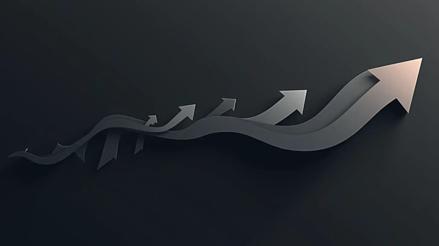 Abstract Flowing Motion Graphic in Dark Grey Tones