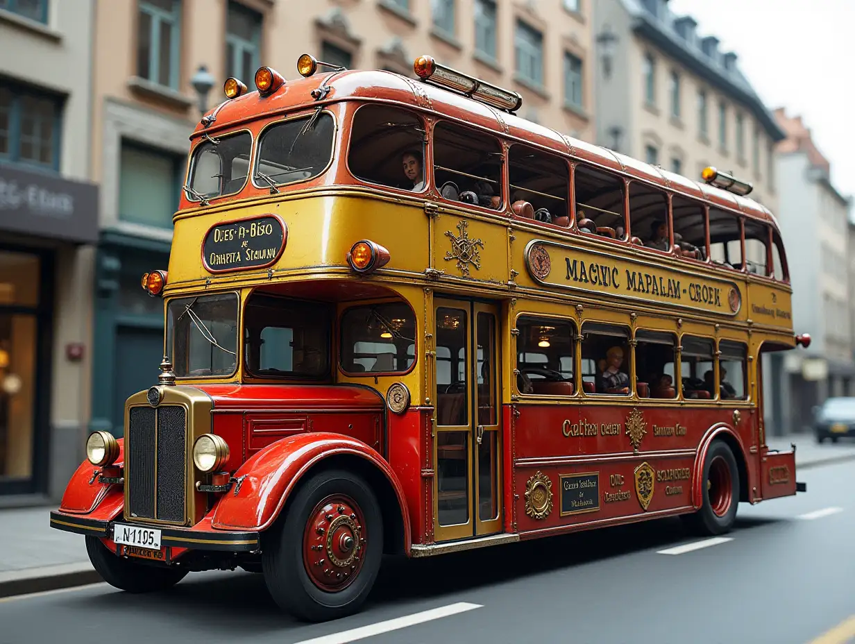 Autobus three-tiered Steampunk