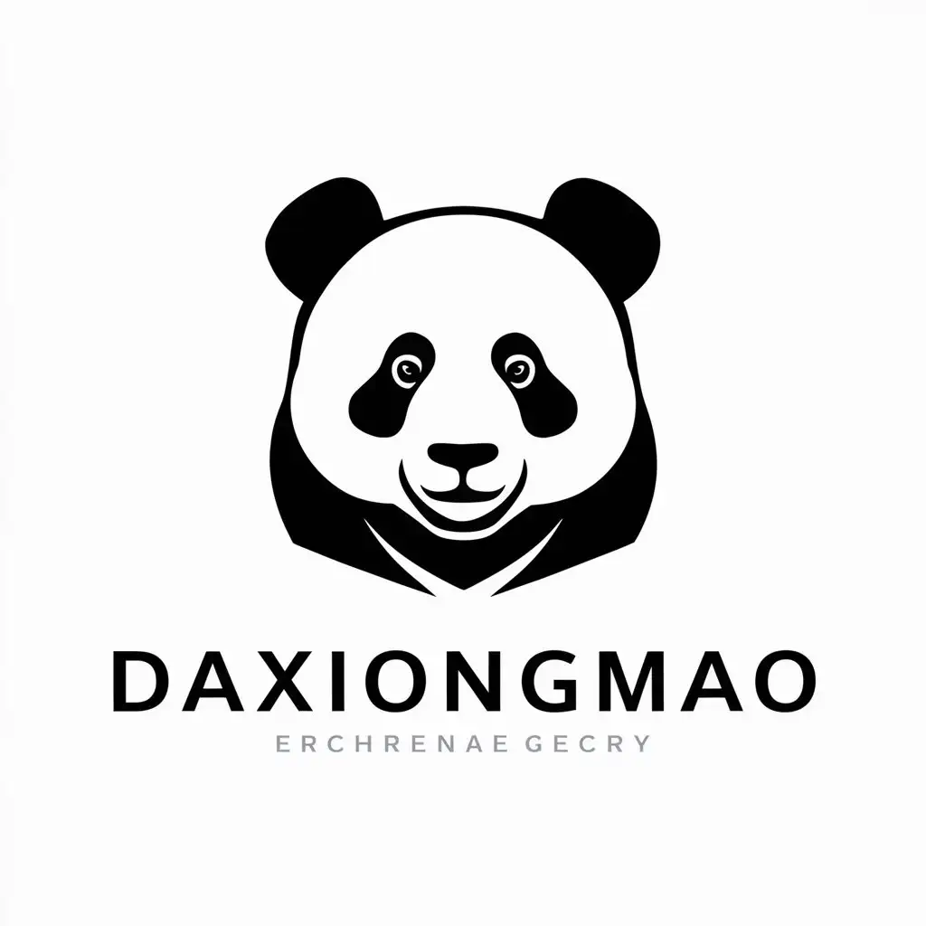 LOGO-Design-For-Daxiongmao-Vector-Panda-Symbol-for-Internet-Industry