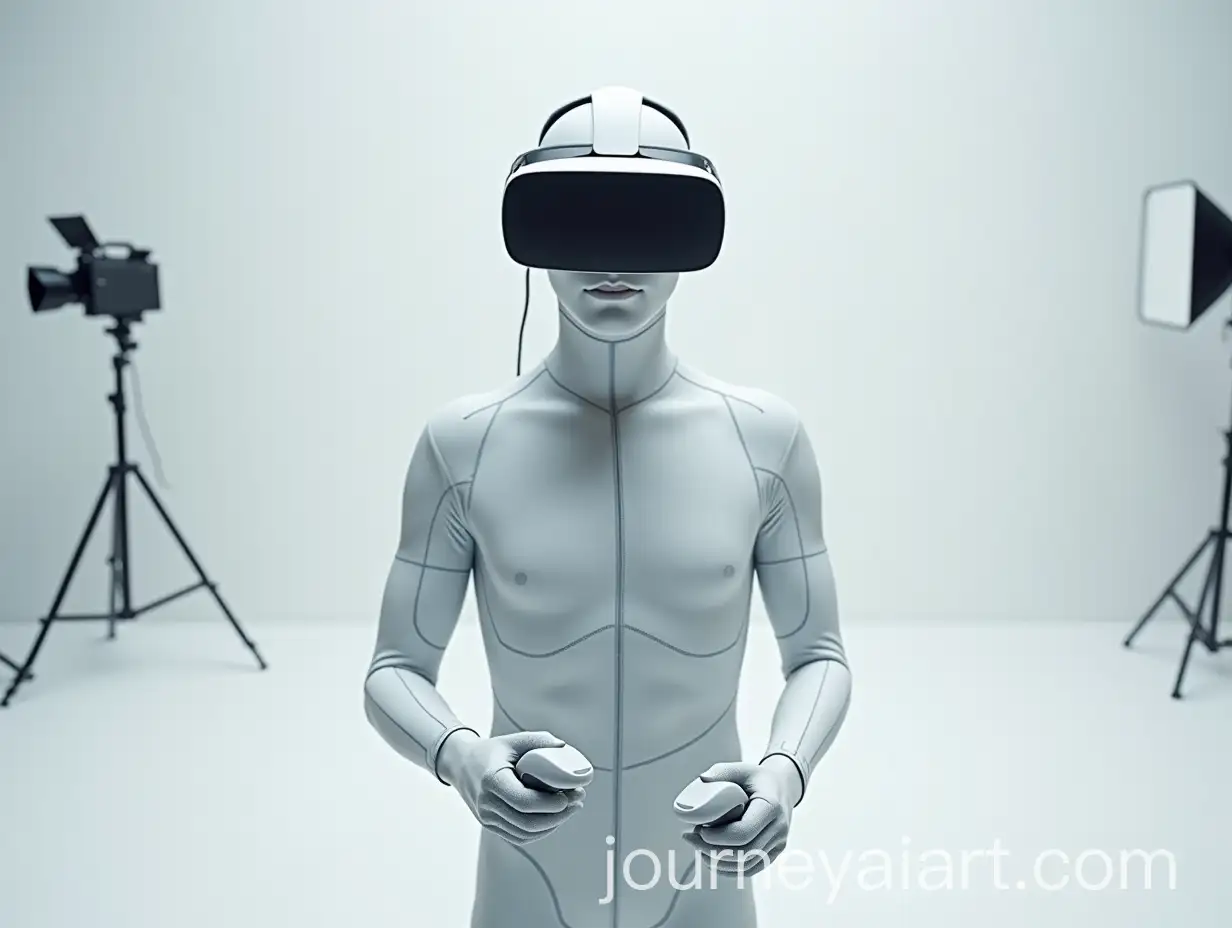 Virtual-Mesh-Man-with-VR-Headset-and-Oculus-Quest-2-Controller-in-Futuristic-Virtual-World