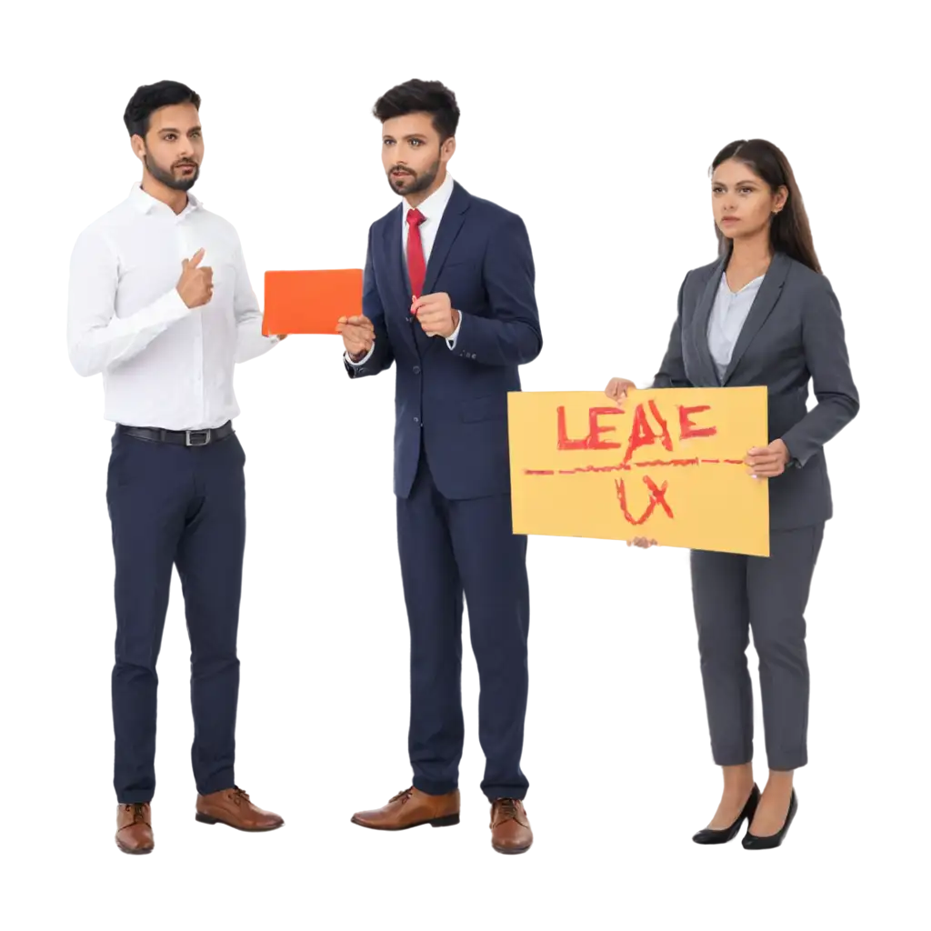 PNG-Image-of-Employees-Requesting-Leave-from-Manager-Capturing-Workplace-Dynamics