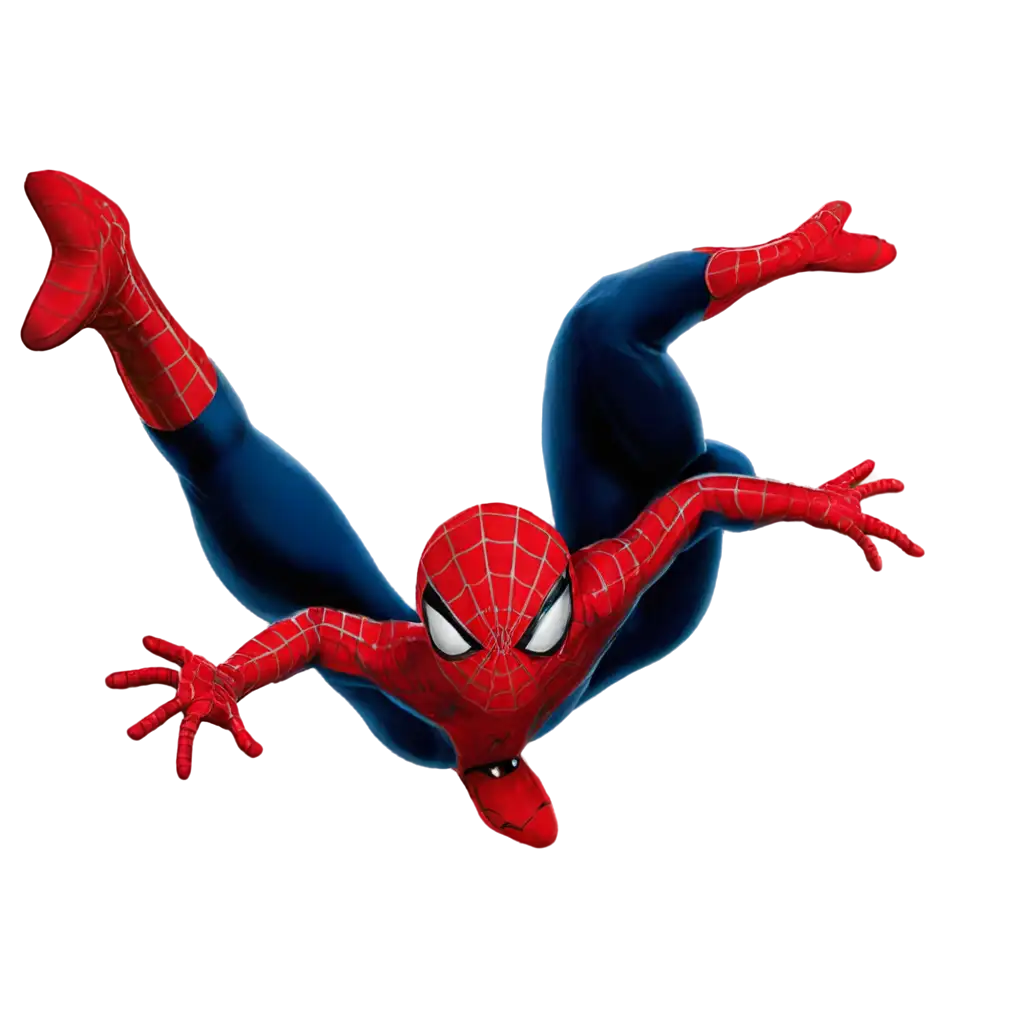 Spiderman-Flying-PNG-HighQuality-Transparent-Image-for-Dynamic-Web-Creations