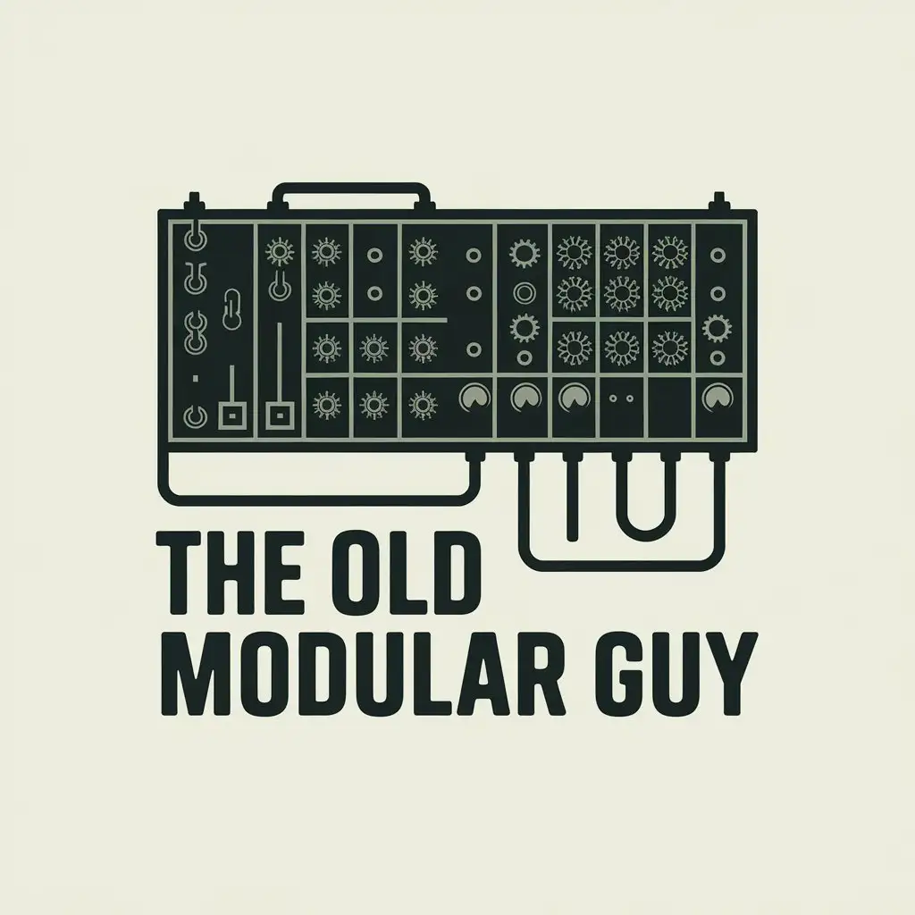 LOGO Design for The Old Modular Guy Patch Cable Synth with Vintage Aesthetics