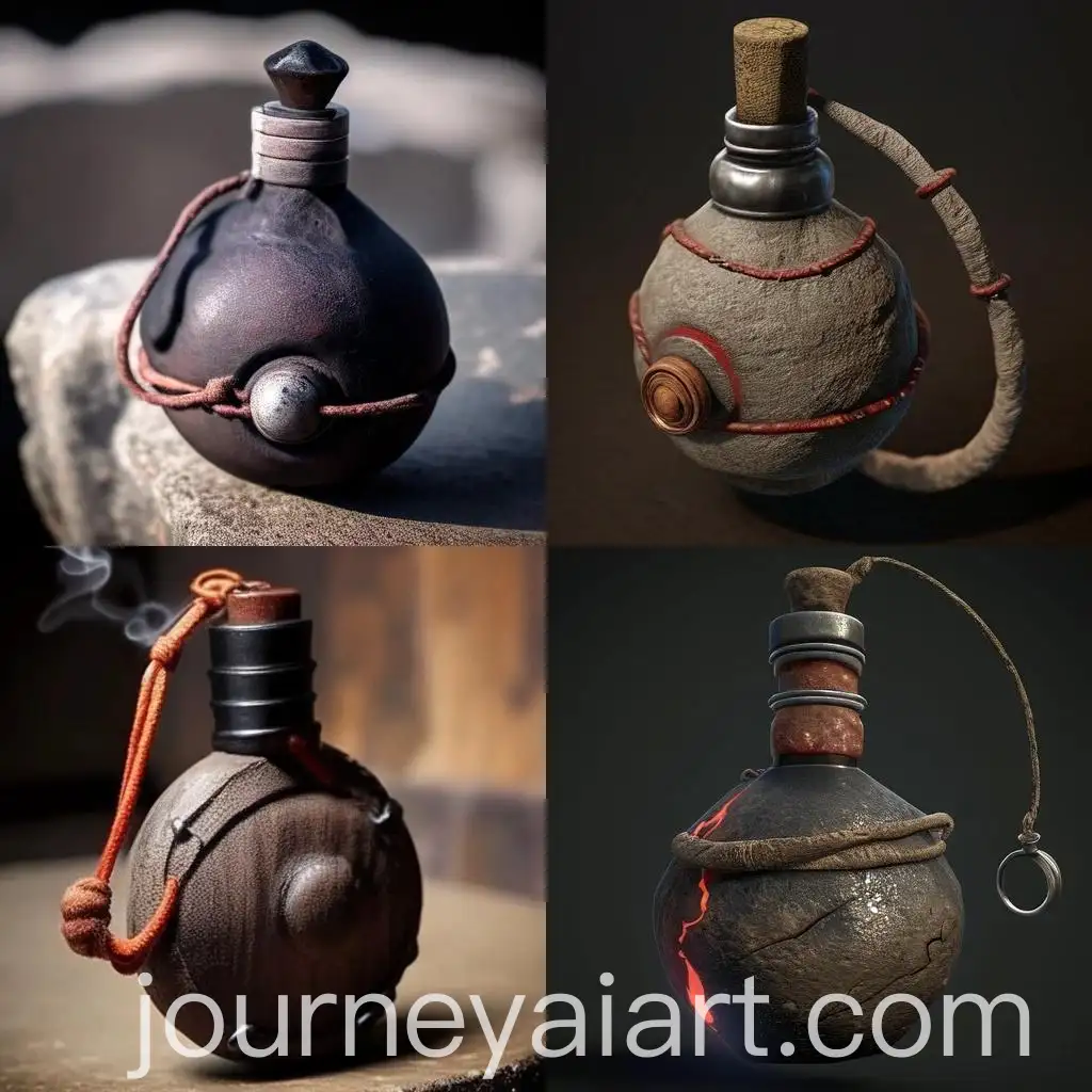 Ancient-Alchemical-Flask-with-Flammable-Symbol