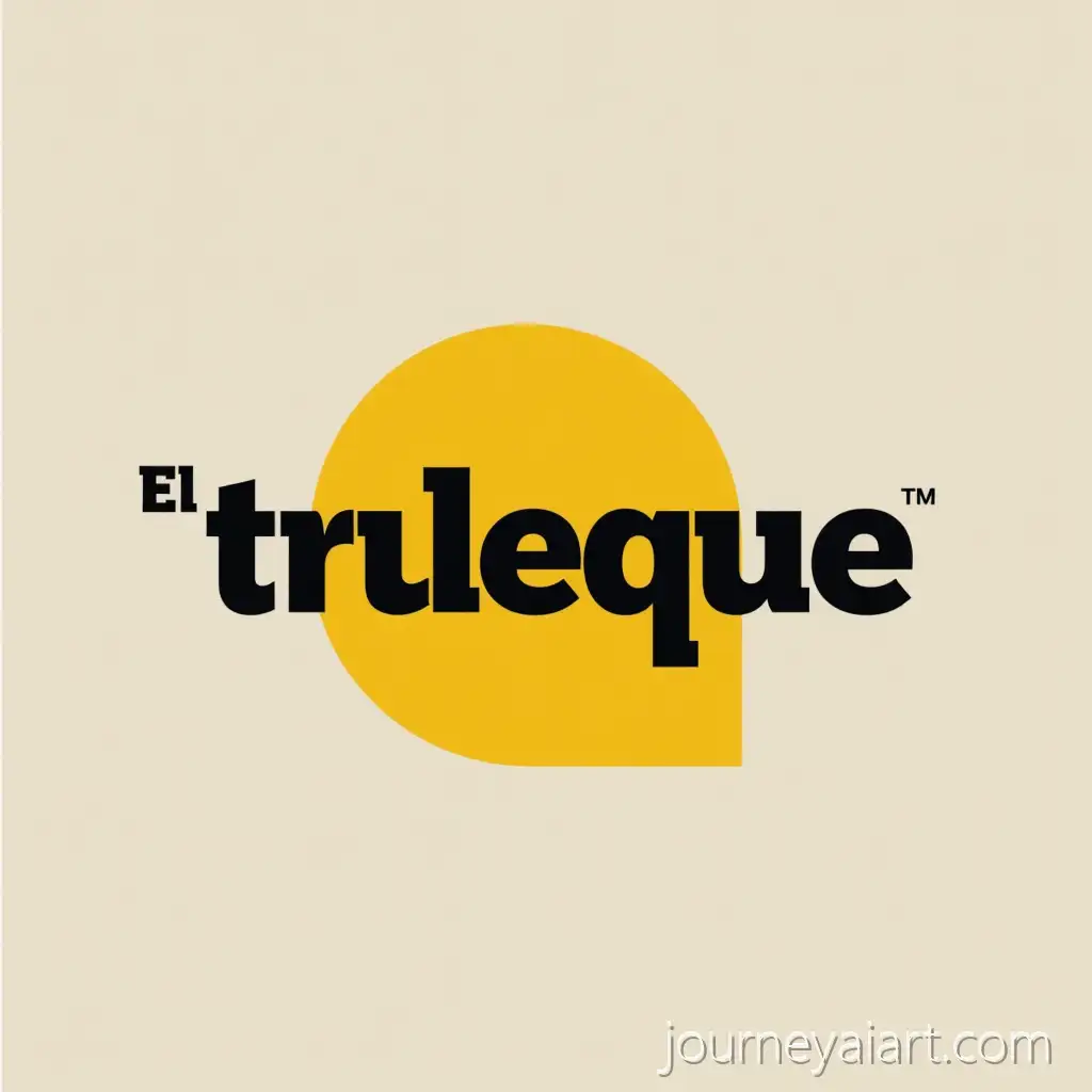 Minimalist-Logo-for-El-Trueque-Startup-Selling-Used-Products-onAI-Image-Prompt-Expansion-Commission-in-Black-and-Yellow
